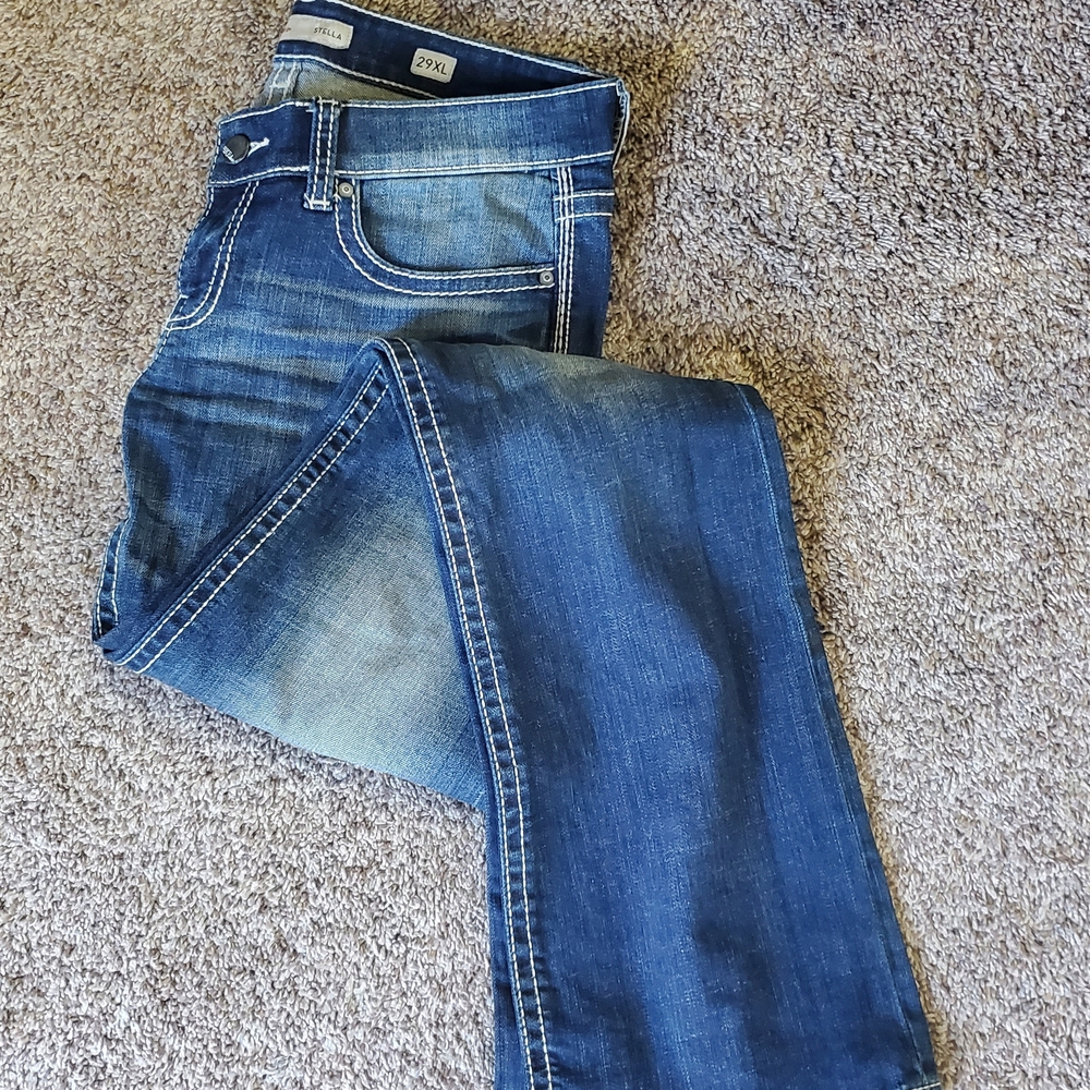 BKE Women's Dark Blue Boot Cut Jeans